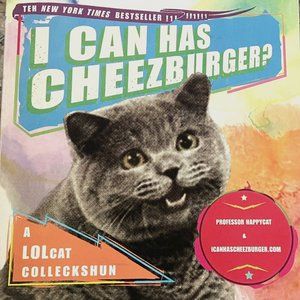 I Can Has Cheezburger? LOLcat Colleckshun Humor Cat Lovers  Paperback Book Gift